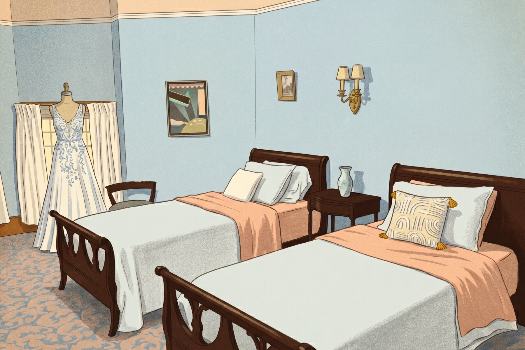 Twin Range Suite bedroom with two beds